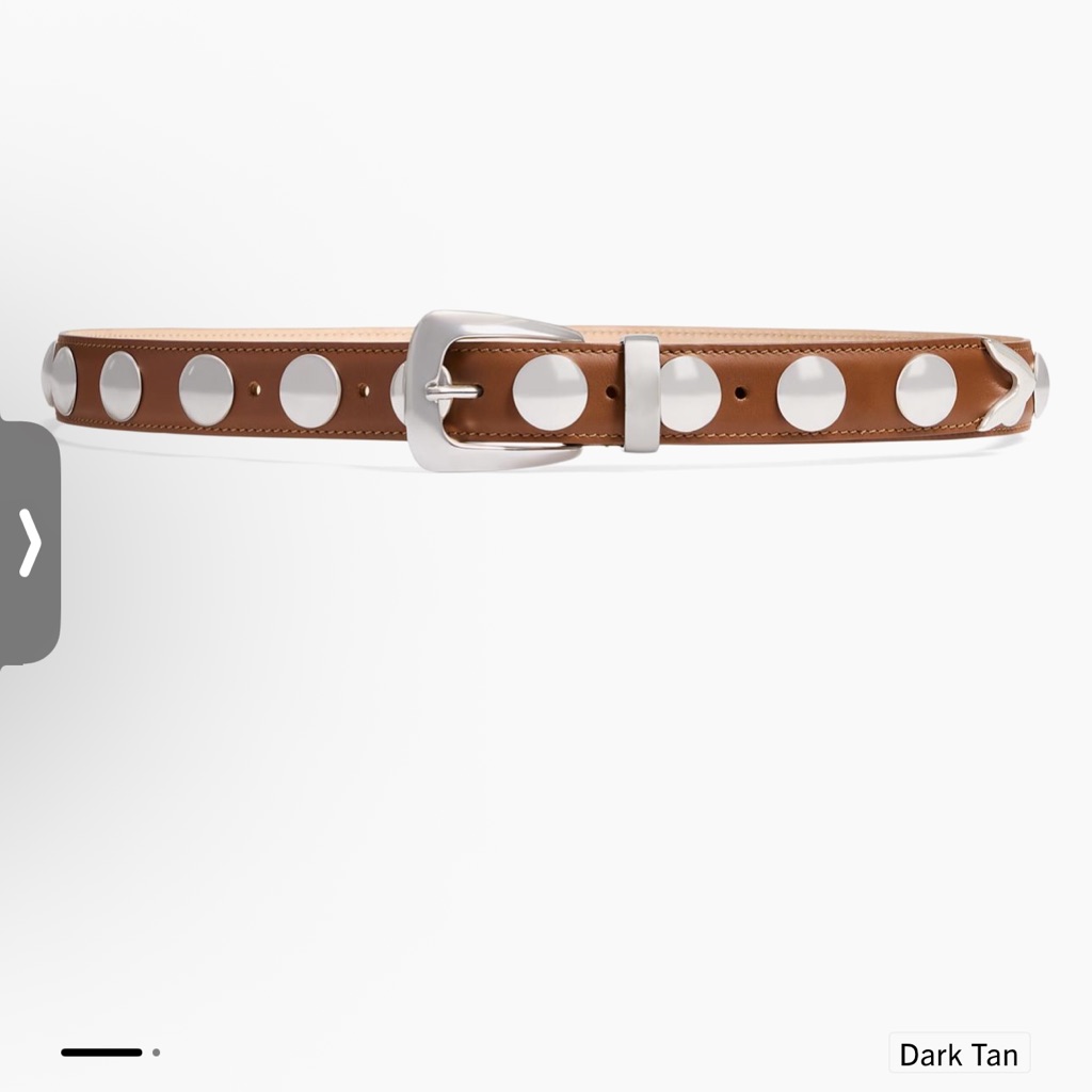 Khaite The Benny Studded Leather Belt 70cm.